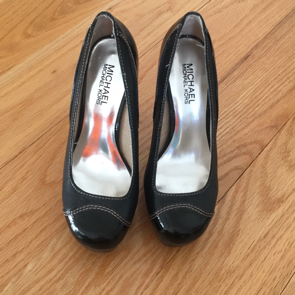 black Michael Kors high heels